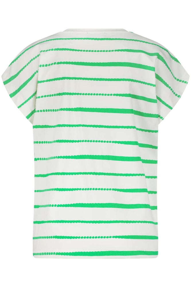 KAT T SHIRT L21 507 2571 PAINTED STRIPE APPLE